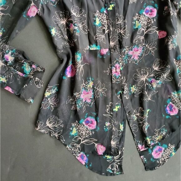 Lauren Conrad Floral Long Sleeve Blouse - Picture 4 of 8